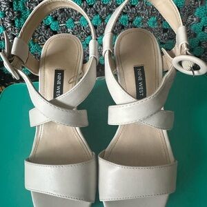Nine West Women's Cream Sandals